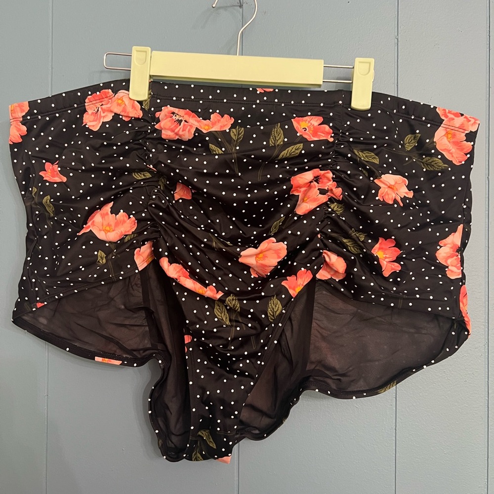 Torrid Floral Black Women's Bathing Suit Bottom